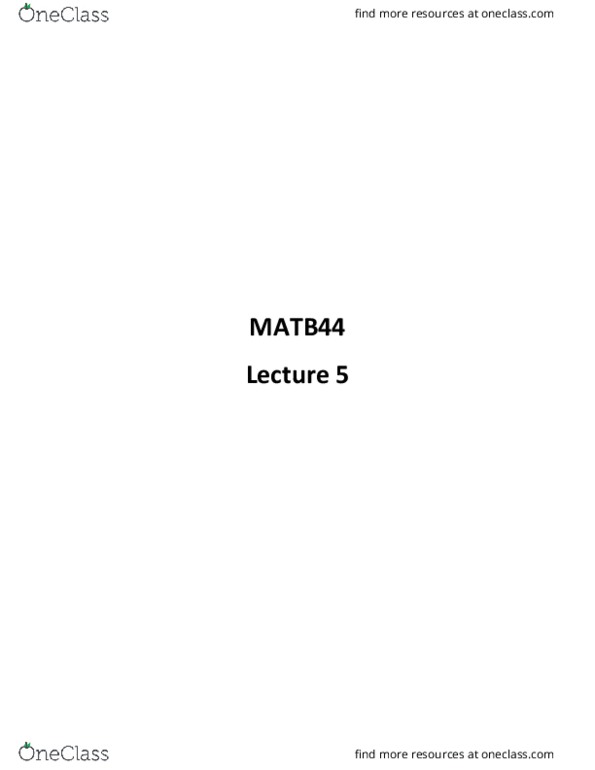 MATB44H3 Lecture 5: Exact Equations thumbnail