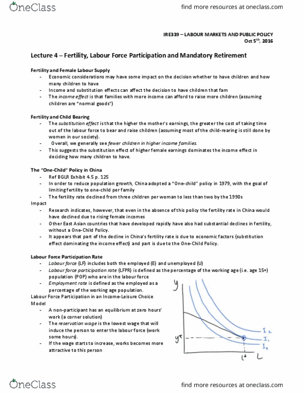 IRE339H1 Lecture Notes - Lecture 4: Ontario Human Rights Code, Mandatory Retirement, Canada Pension Plan thumbnail