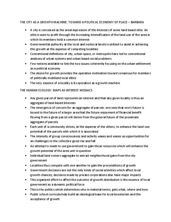 Political Science 3364F/G Chapter Notes -Environmental Policy, Boosterism, Ombudsman thumbnail