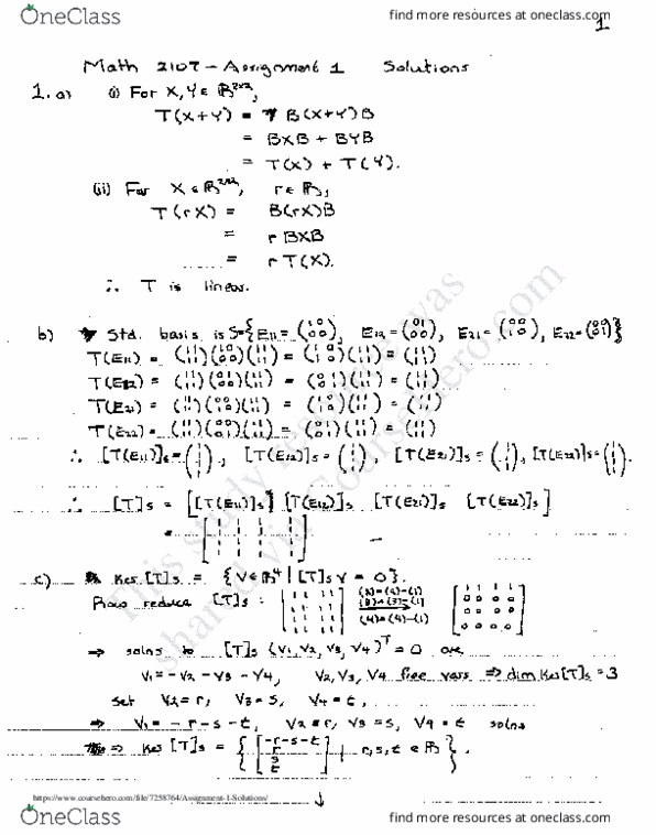 MATH 2107 Lecture 1: Assignment 1 Solutions thumbnail