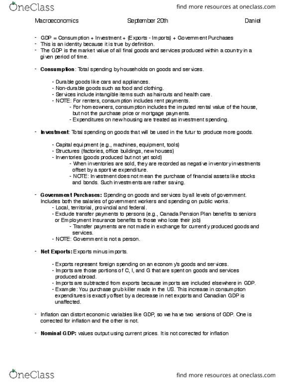 ECO 1102 Lecture Notes - Lecture 5: Canada Pension Plan, Unemployment Benefits, Birth Weight thumbnail