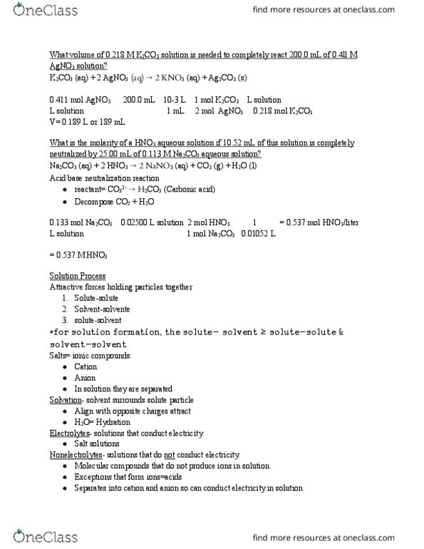 CHM 143 Lecture Notes - Lecture 12: Solubility, Trioxidane, Sodium Chloride thumbnail