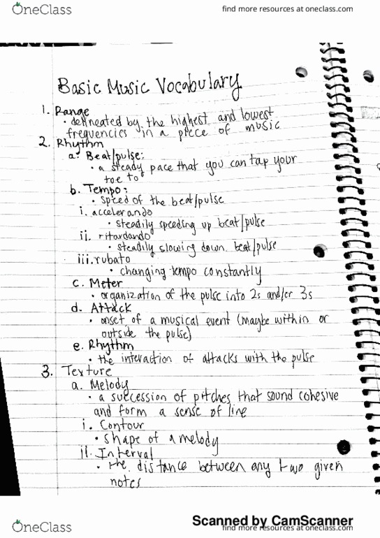 MUSC 120 Lecture 11: Basic Music Vocabulary Lecture thumbnail