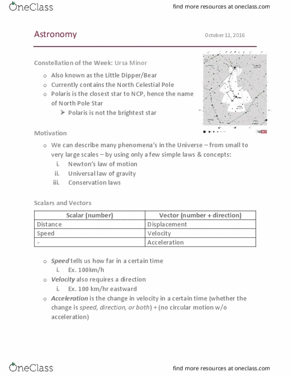 Astronomy 1021 Lecture 10: Oct 11 - Astronomy thumbnail