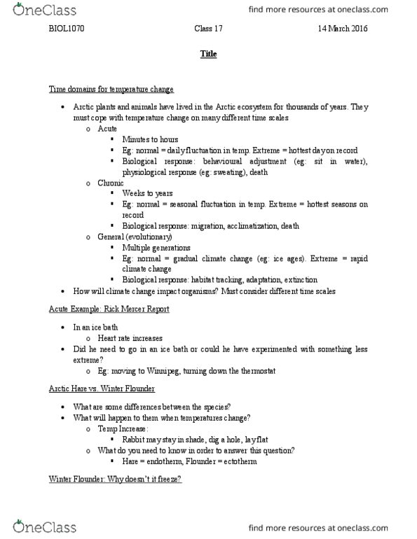 BIOL 1070 Lecture Notes - Lecture 17: Respiratory Rate, Acclimatization, Ethylene Glycol thumbnail