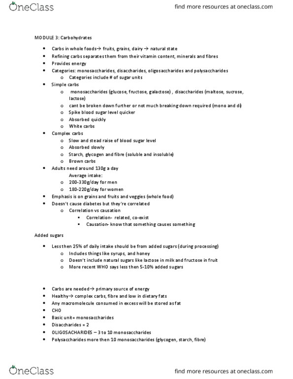 FNN 100 Lecture Notes - Lecture 5: Lactose Intolerance, Hemorrhoid, Pyruvic Acid thumbnail