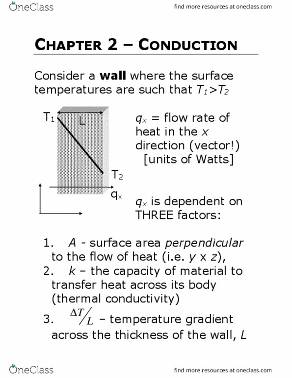 MATH 3A03 Lecture Notes - Lecture 2: Volumetric Heat Capacity, Heat Flux, Thermal Conductivity thumbnail