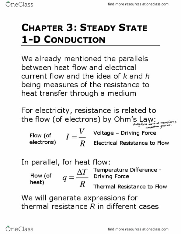 MATH 3A03 Lecture Notes - Lecture 3: Convective Heat Transfer, Rhode Island Route 2, Electrical Resistance And Conductance thumbnail