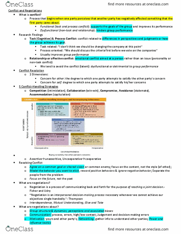 MGCR 222 Lecture Notes - Lecture 11: Best Alternative To A Negotiated Agreement, Reservation Price, Outlandish thumbnail