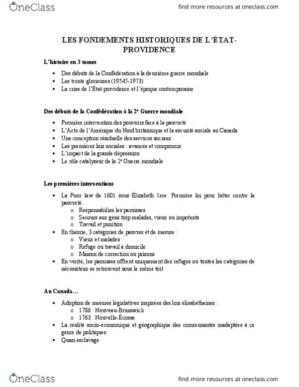 SVS 2520 Lecture Notes - Lecture 5: Trente Glorieuses, Le Droit, La Crise thumbnail