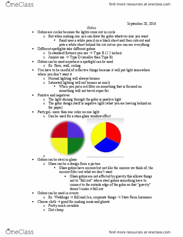 THR 306 Lecture Notes - Lecture 4: State Farm Insurance thumbnail