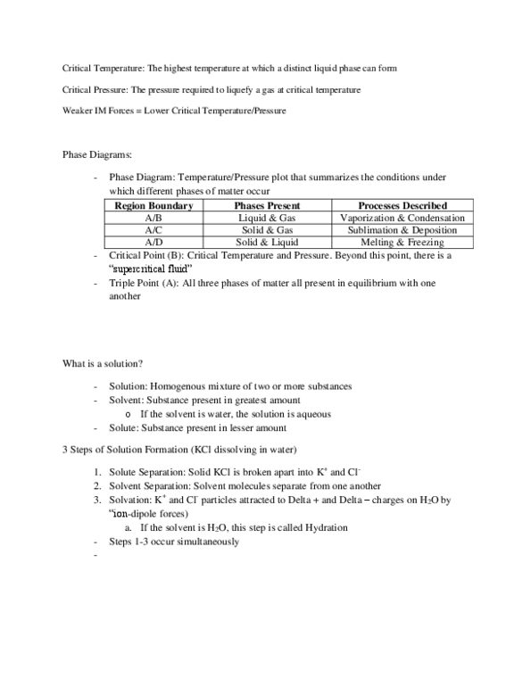 CHM 113 Lecture Notes - Solvation, By2, Vaporization thumbnail