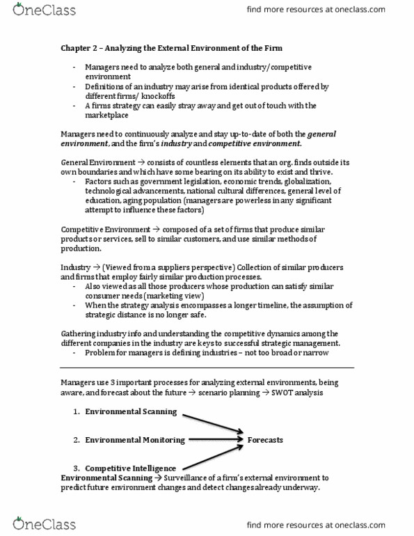 ADMS 4900 Lecture Notes - Lecture 1: Scenario Analysis, Uptodate, Swot Analysis thumbnail