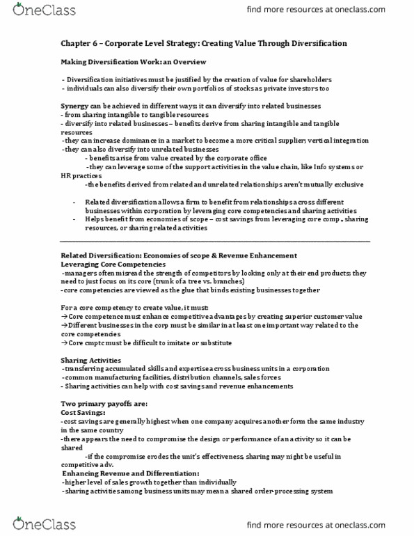 ADMS 4900 Lecture Notes - Lecture 3: Vertical Integration, Transaction Cost, Market Power thumbnail