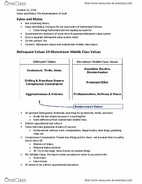 SOC 2230 Lecture Notes - Lecture 12: Larceny, Contract Killing, Equal Protection Clause thumbnail