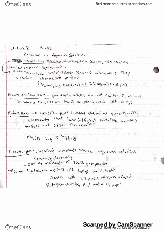 CHE 2A Lecture 8: Chem 2a Toupadakis- Lecture 8 thumbnail