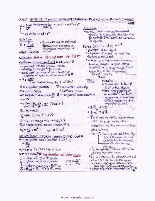 PHY131H1 Lecture Notes - Contact Force thumbnail