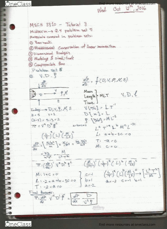 MECH 3310 Lecture Notes - Lecture 3: Glycerol thumbnail