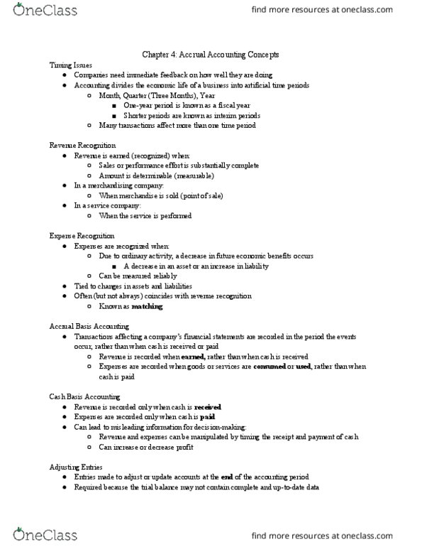 ACCT 2220 Chapter Notes - Chapter 4: Uptodate, General Ledger, Accrual thumbnail