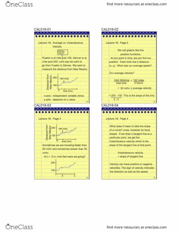 MATH 1150 Lecture Notes - Lecture 18: Differential Calculus thumbnail