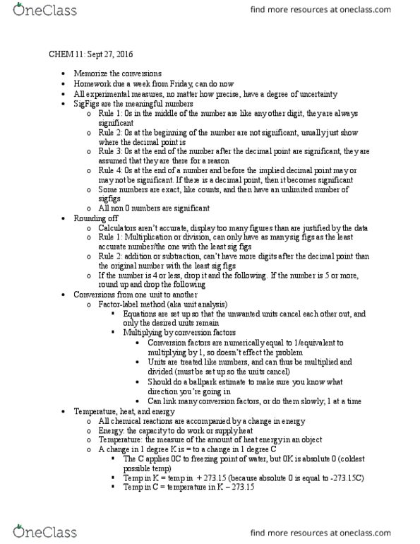 CHEM 11 Lecture Notes - Lecture 2: Decimal Mark, Guesstimate, Superfluidity thumbnail