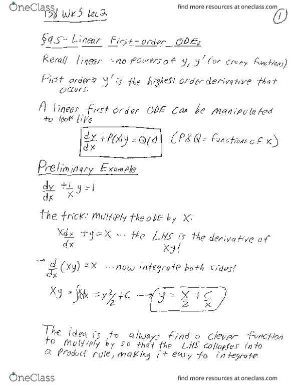 MATH138 Lecture Notes - Lecture 14: Product Rule thumbnail