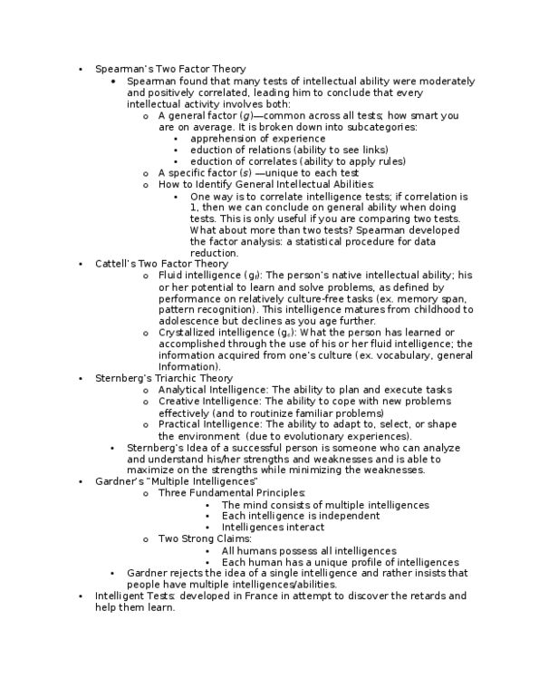 PSYC 3P19 Lecture Notes - Lecture 4: Memory Span, Reference Group, Factor Analysis thumbnail