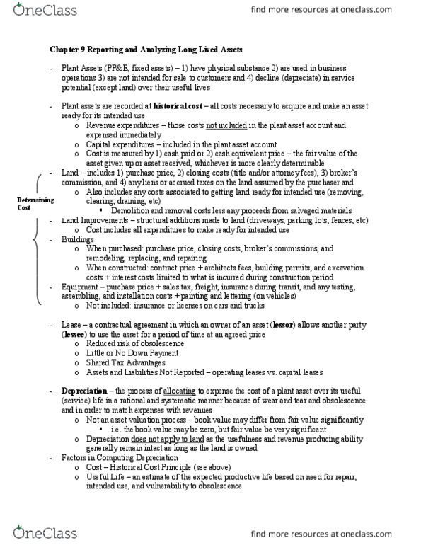 ACCT I S 100 Chapter Notes - Chapter 9: Intangible Asset, Earnings Management, Net Income thumbnail