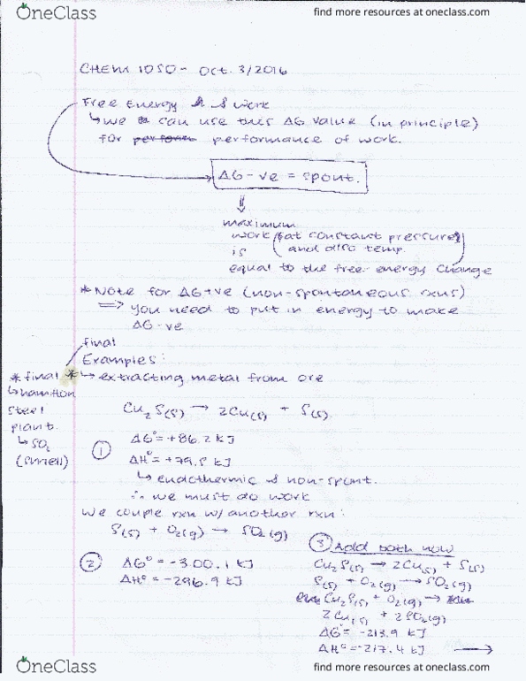 CHEM 1050 Lecture Notes - Lecture 10: Joule thumbnail