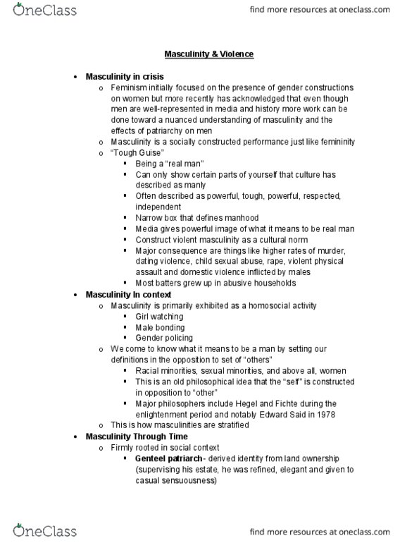 WGSS 1124 Lecture Notes - Lecture 8: Sildenafil, Planned Obsolescence, Homicide thumbnail