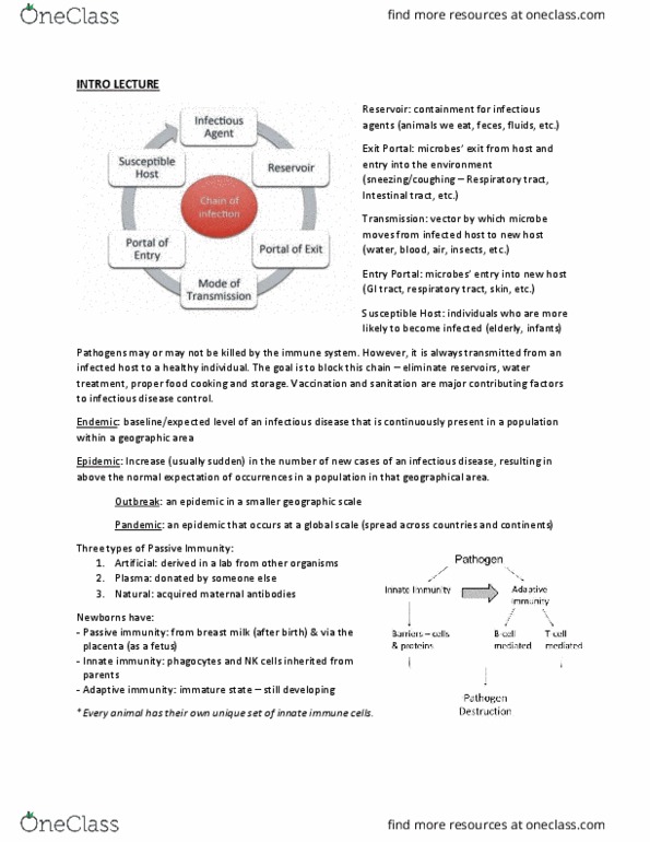 Microbiology and Immunology 2500A/B Lecture Notes - Lecture 5: Membrane Transport Protein, Measles, Wild Type thumbnail