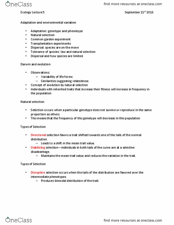 BIOL 2Q04 Lecture 5: Ecology Lecture 5 thumbnail