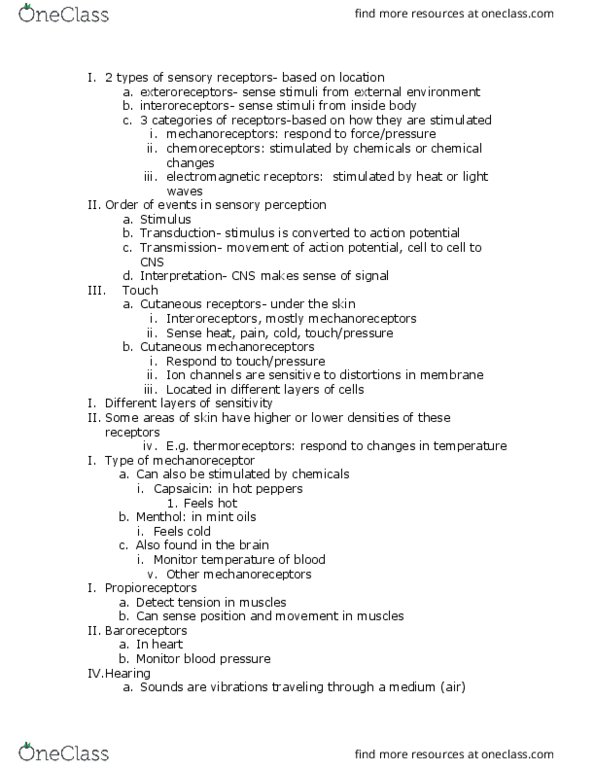 BISC 132 Lecture Notes - Lecture 13: Pit Viper, Near-Sightedness, Cone Cell thumbnail