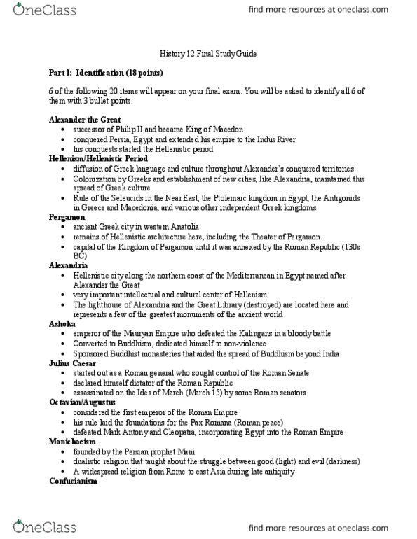 HISTORY 12 Lecture Notes - Lecture 12: Umayyad Caliphate, Battle Of Avarayr, Armenian Nobility thumbnail