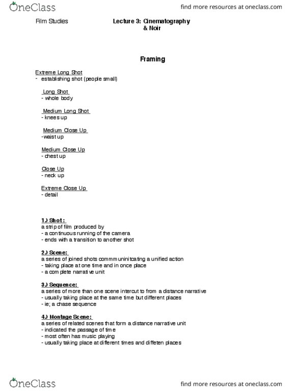 FS101 Lecture Notes - Lecture 3: Long Shot, Tracking Shot, Antisemitism thumbnail