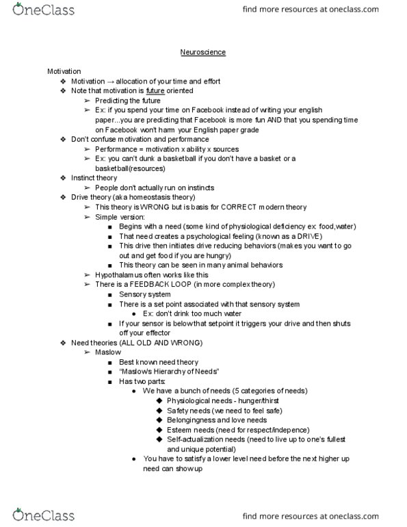 PSYCH 2010 Lecture Notes - Lecture 23: Operant Conditioning, Belongingness, Chris Argyris thumbnail