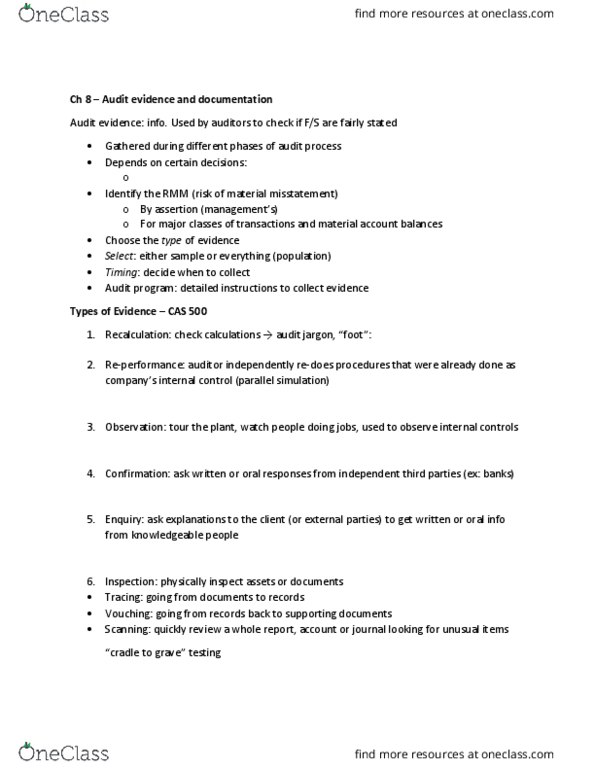 ACCO 450 Lecture Notes - Lecture 9: Retained Earnings, Trial Balance, Engagement Letter thumbnail