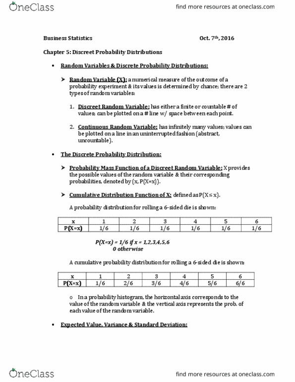 MAT 117 Chapter 5: STATS Ch. 5 thumbnail