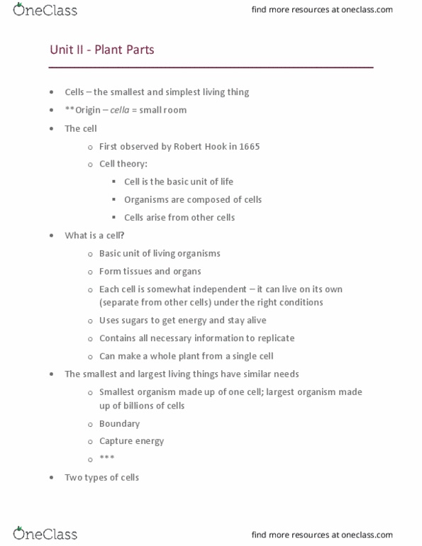 STOCKSCH 100 Lecture Notes - Lecture 10: Lysosome, Cytosol, Plastid thumbnail