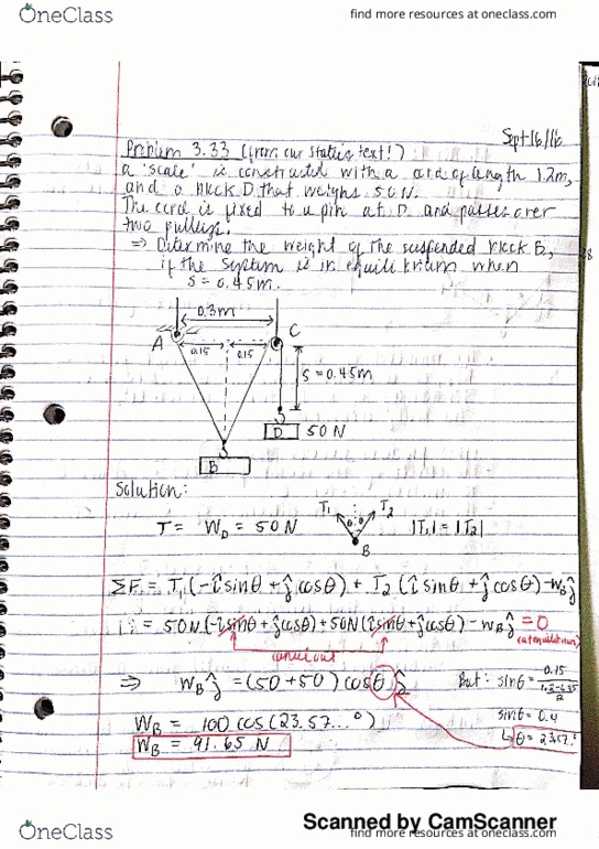 MEC E260 Lecture 4: Statics part II + examples thumbnail