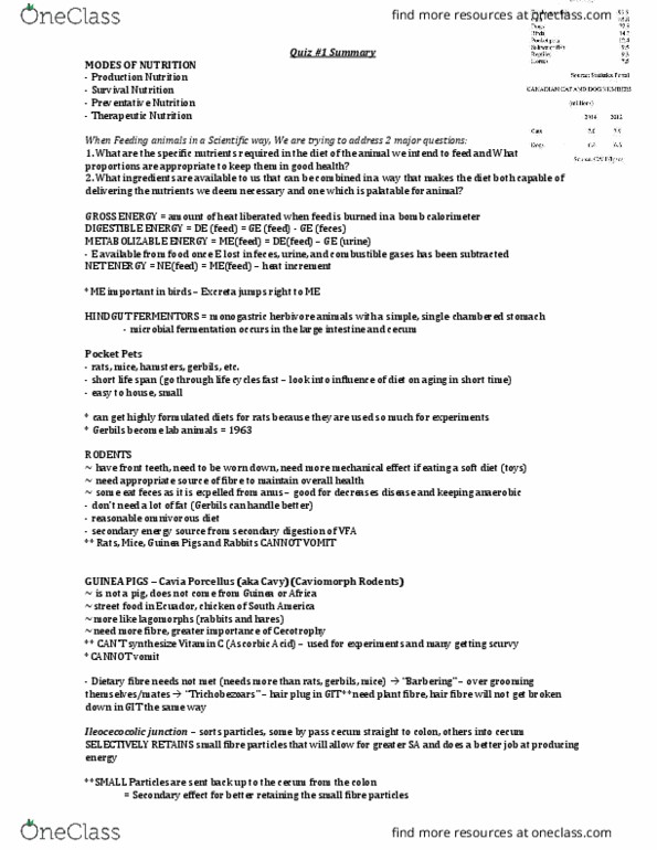 ANSC 4560 Lecture Notes - Lecture 1: Cerebellum, Cysteine, Ornithine Aminotransferase thumbnail