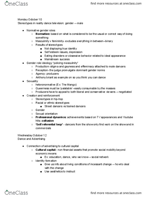 DNCE 1017 Lecture Notes - Lecture 8: Mirror Neuron, Kin Recognition, Anthropomorphism thumbnail