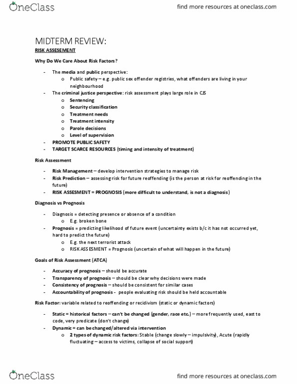 PSYC 3402 Lecture Notes - Lecture 4: Choose The Right, Receiver Operating Characteristic, False Positives And False Negatives thumbnail