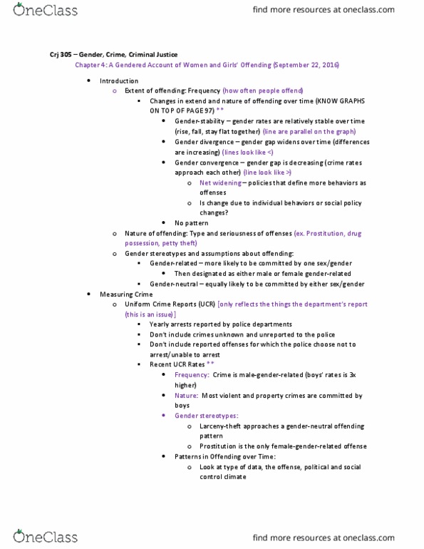 CRJ 305 Lecture Notes - Lecture 4: Methamphetamine, Reference Group, National Crime Victimization Survey thumbnail