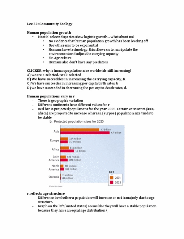 Biology 1001A Lecture Notes - Extreme Poverty, Demographic Transition, Niche Differentiation thumbnail