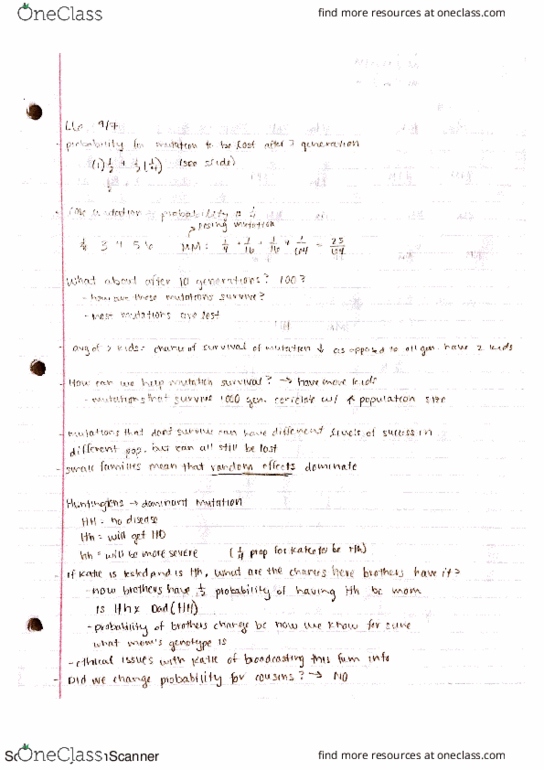 MCELLBI 104 Lecture 6: Fate of a New Mutation thumbnail