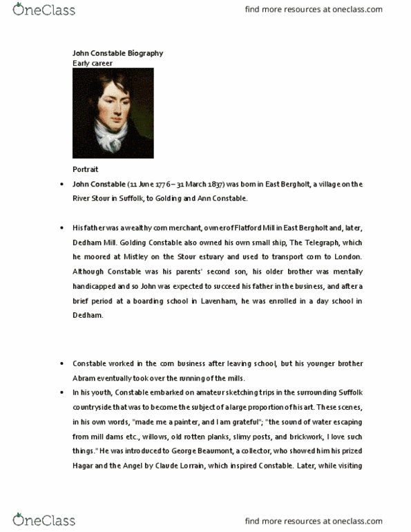 CAS AH 287 Lecture Notes - Lecture 8: Annibale Carracci, Peter Paul Rubens, Claude Lorrain thumbnail