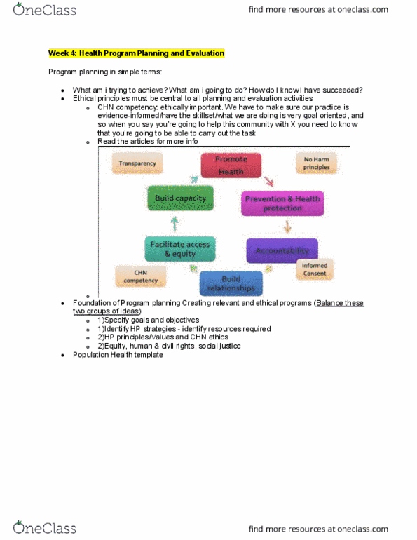 NSE 31A/B Lecture Notes - Lecture 4: St. James Town, Logic Model, Health Promotion thumbnail