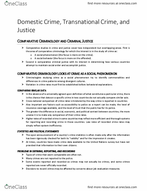 SOCI 2520 Chapter Notes - Chapter 4: Homicide, Ope, Victimology thumbnail