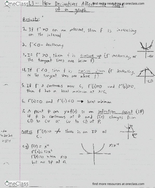 MATH 1ZA3 Lecture Notes - Lecture 11: Maxima And Minima, Skete thumbnail